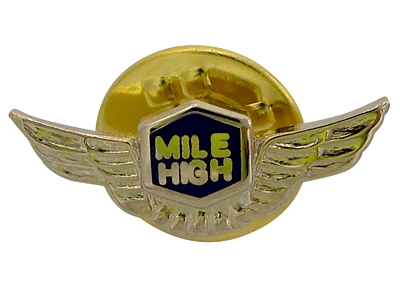 Mile High Altın Kaplama Metal Rozet  SRY-03332